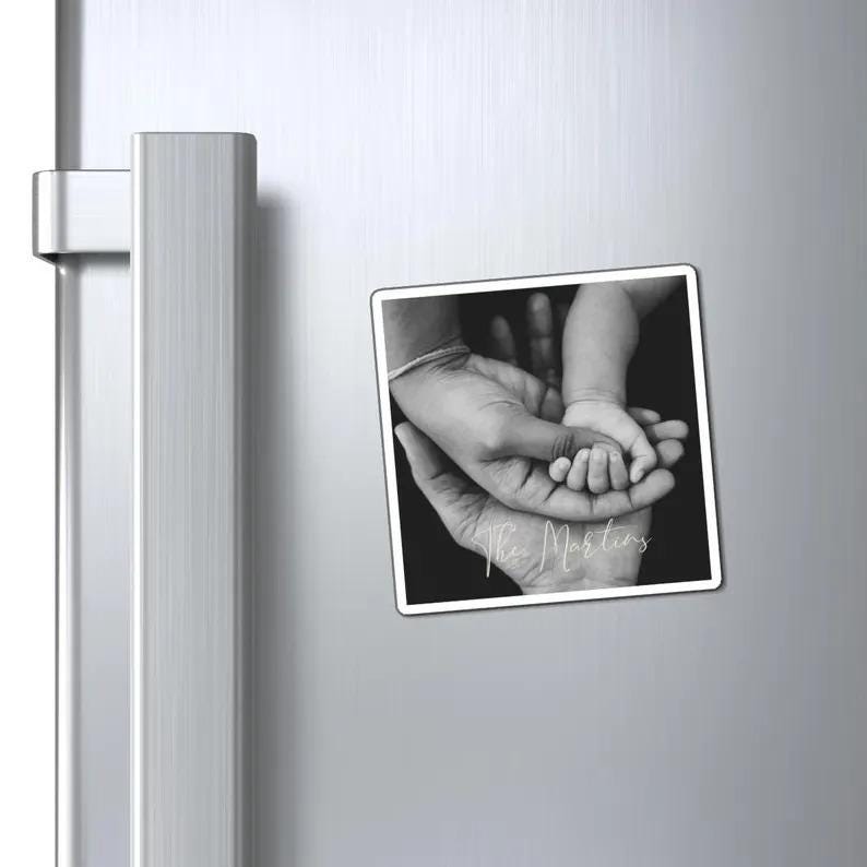 Custom Fridge Magnet - Personalized Magnets - Text - Funny - Celebration - Family Reunion - Wedding - 2.5"x2.5"